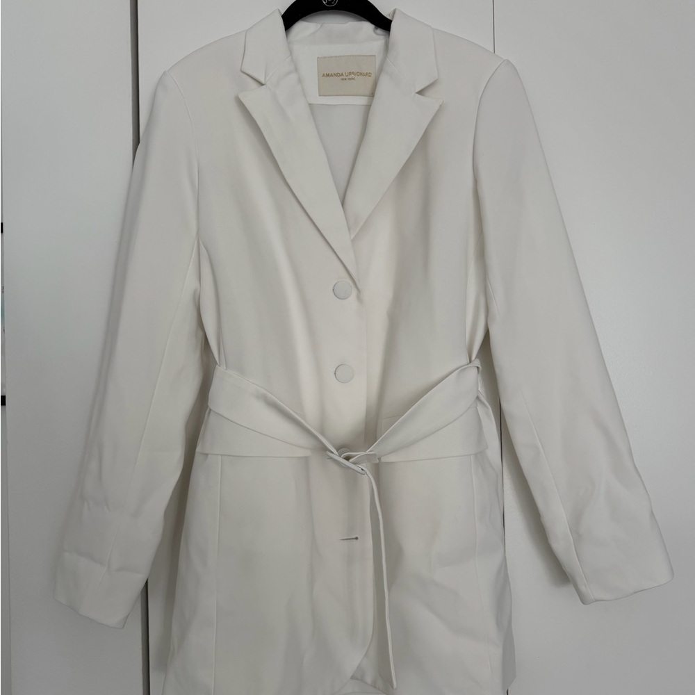 Amanda Uprichard Cream Blazer with Belt